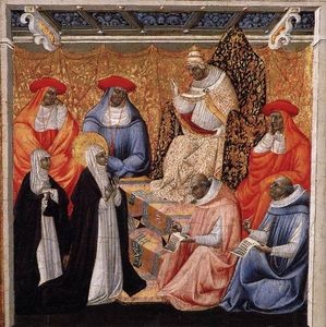Giovanni-Di-Paolo-St-Catherine-before-the-Pope-at-Avignon-S